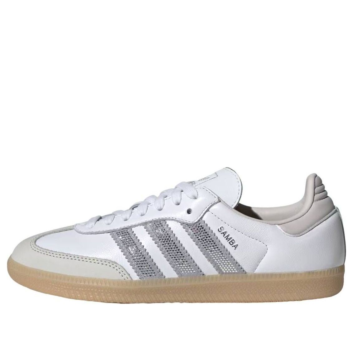 (WMNS) Adidas Samba OG 'White Silver Metallic'