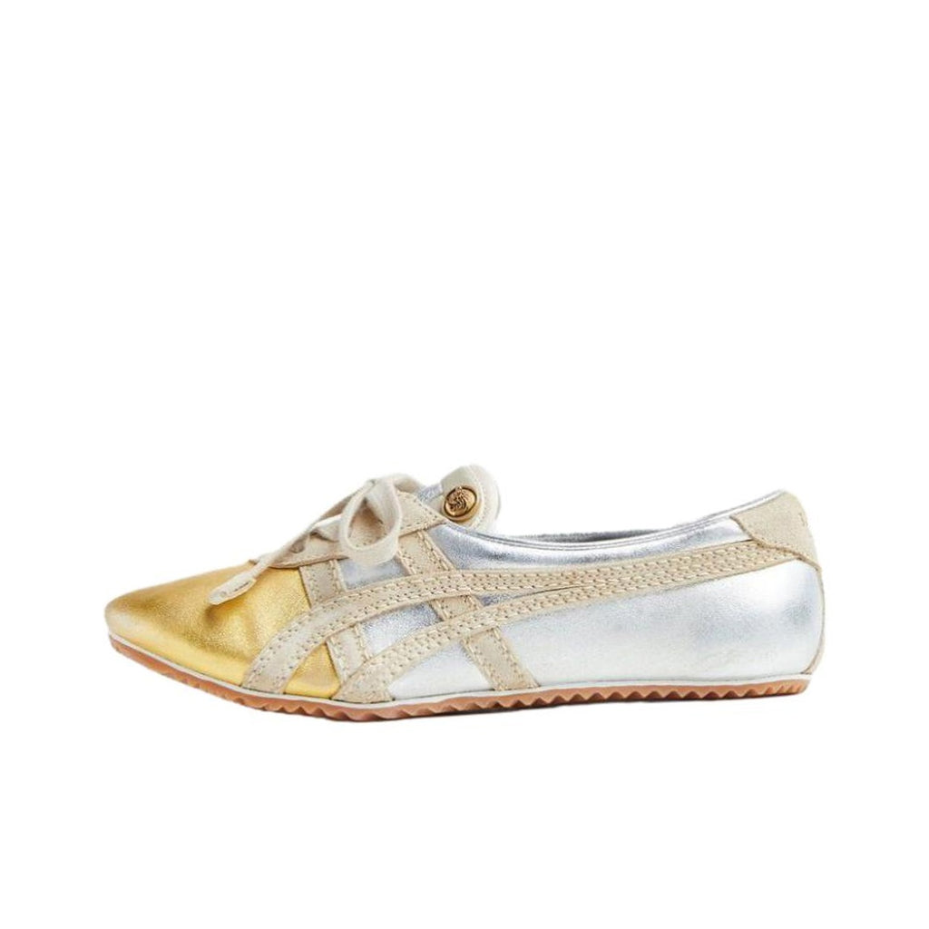 VERSACE × Onitsuka Tiger Tai-Chi Sakura – Lambskin Leather Sneaker | Silver | Women’s | 1025116-1A17738