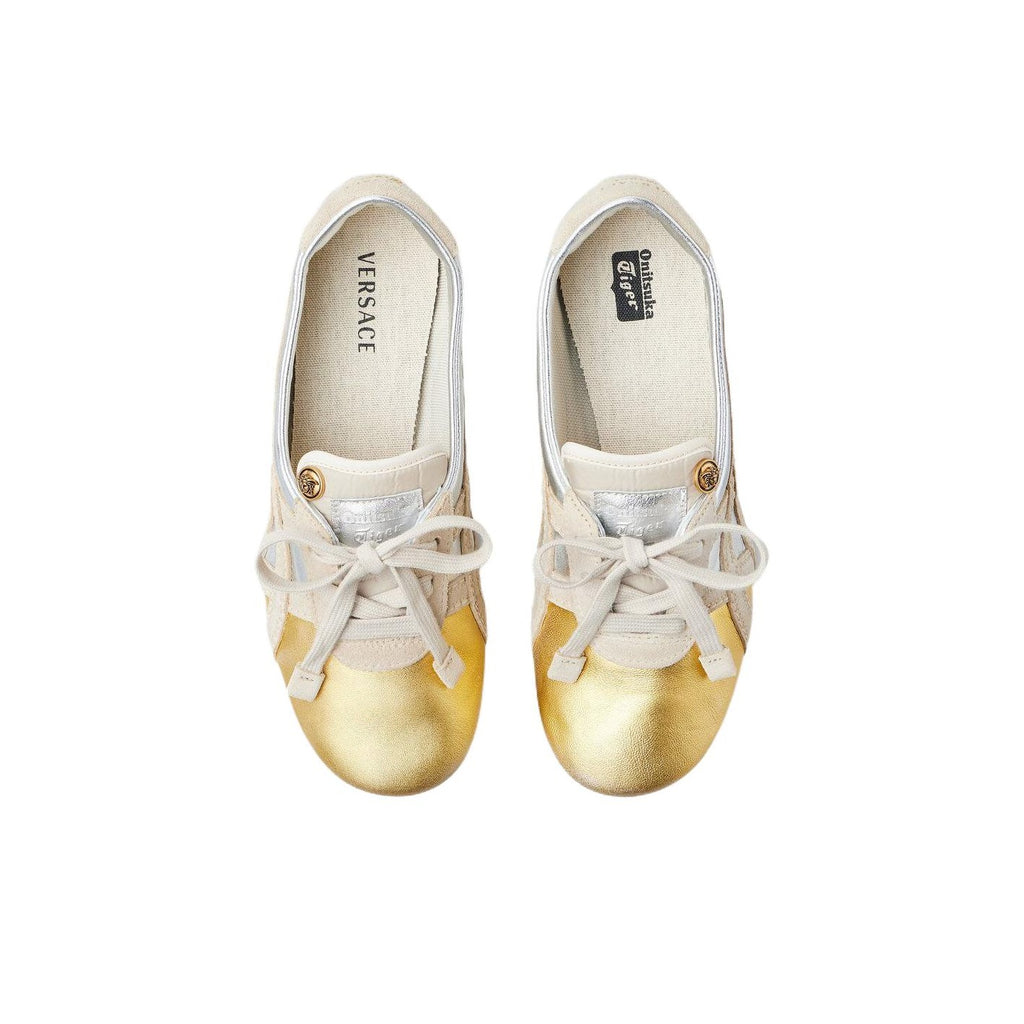 VERSACE × Onitsuka Tiger Tai-Chi Sakura – Lambskin Leather Sneaker | Silver | Women’s | 1025116-1A17738