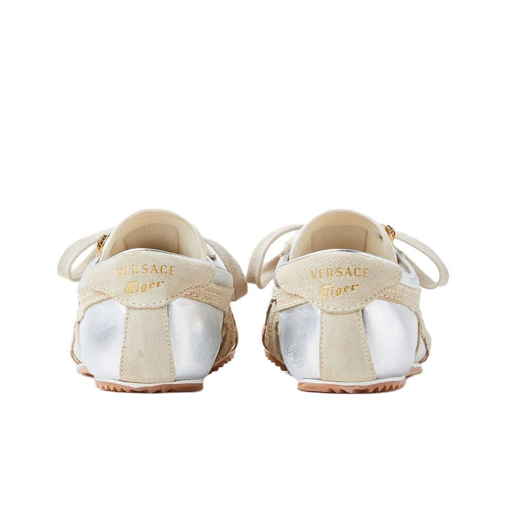 VERSACE × Onitsuka Tiger Tai-Chi Sakura – Lambskin Leather Sneaker | Silver | Women’s | 1025116-1A17738