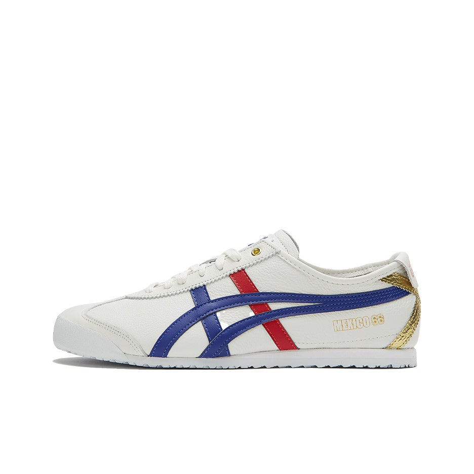 Onitsuka Tiger Mexico 66 – Leather Lifestyle Sneaker | White / Blue | D507L-0152