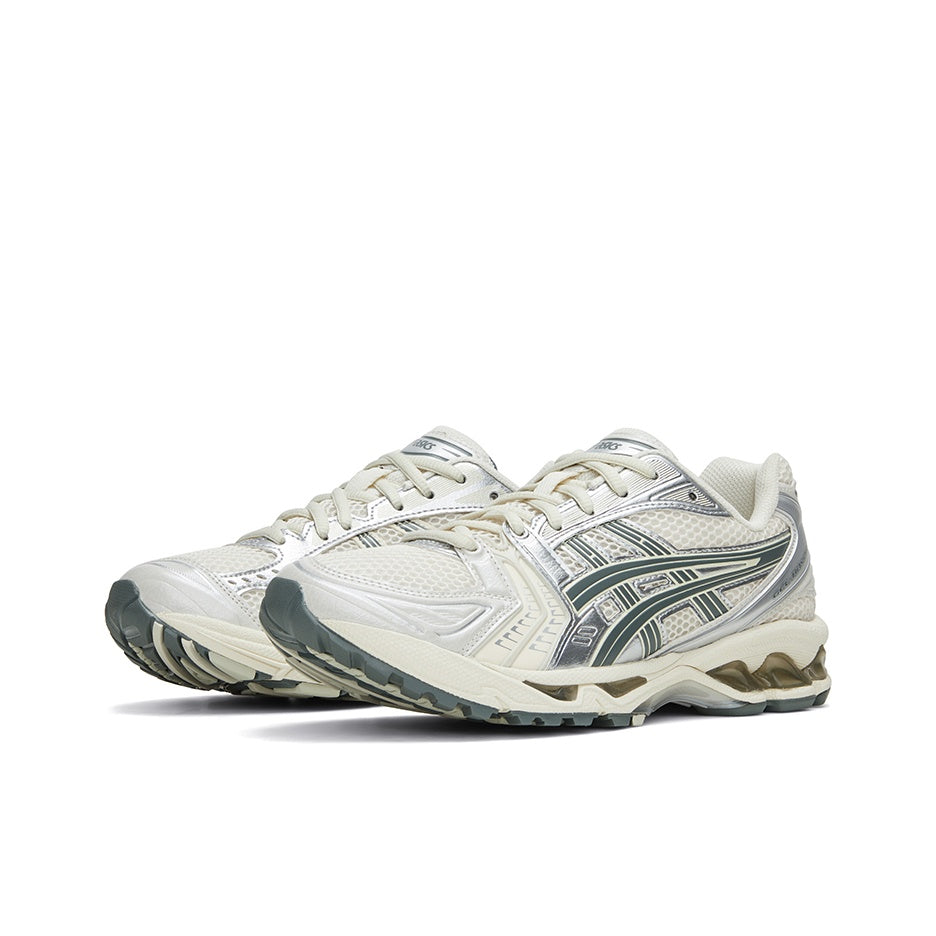 ASICS Gel-Kayano 14 Unisex Y2K Futuristic Low-Top Lifestyle Sneaker – Silver/White