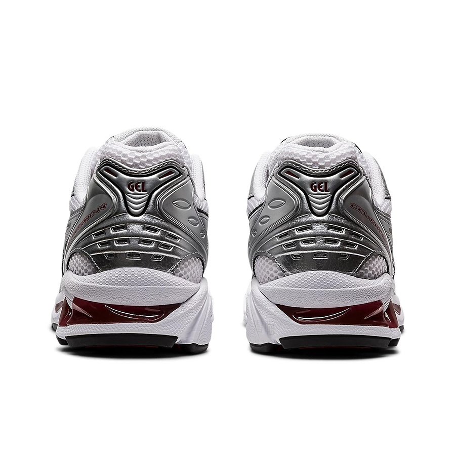 ASICS Gel-Kayano 14 Unisex Low-Top Casual Running Sneaker – Silver/White
