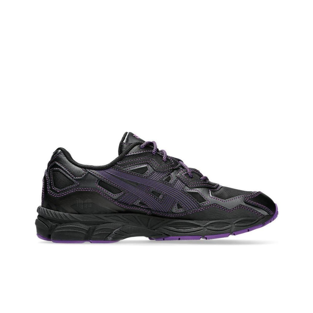 Needles x ASICS GEL-NYC Black Purple Unisex Low-Top Leather Lifestyle Sneaker